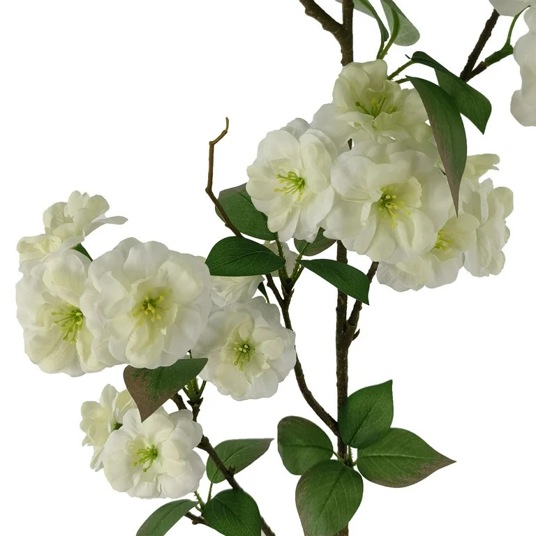 Mainstays 50" Artificial Flower Cherry Blossom Stem, White Color. Indoor Use. | Walmart (US)
