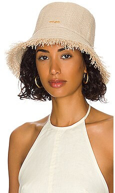 Cult Gaia Kumi Bucket Hat in Cream from Revolve.com | Revolve Clothing (Global)