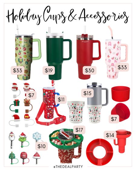 Amazon Holiday Cups | Stanley Look for Less | Christmas Stanley Accessories | Holiday Stanley Accessories 

#LTKfindsunder100 #LTKSeasonal #LTKfindsunder50