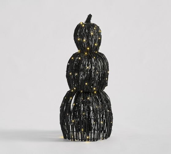 Stackable Glitter Pumpkins - Set of 3 | Pottery Barn (US)