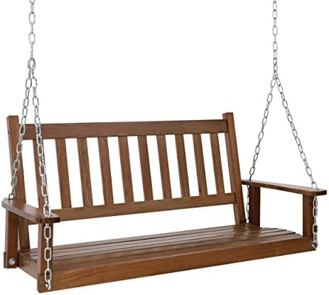 Wooden Porch Swing 4ft 2 Person  | Amazon (US)