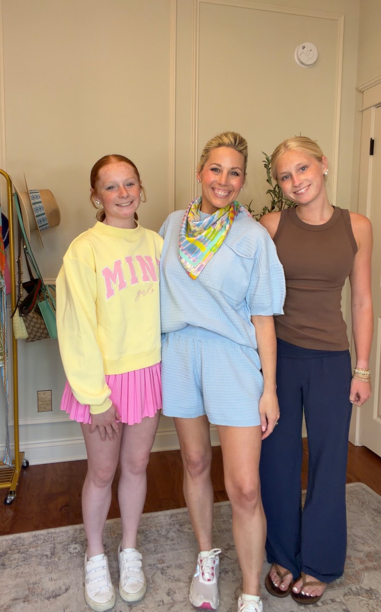 Shop the mint try on! Cammie- size 12/14 sweatshirt size 10/12 skirt. I’m in the small set and Caroline is in a small in both pieces too! Use code Bobbi for 10% off regular price items 

#LTKootd #LTKmomlife #LTKstorytime