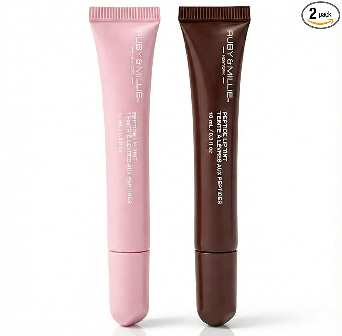 Ruby & Millie Peptide Lip Treatment, Peptide Lip Tint, Plumping Gloss, Lip Gloss, Bow & Coffee,0.... | Amazon (US)