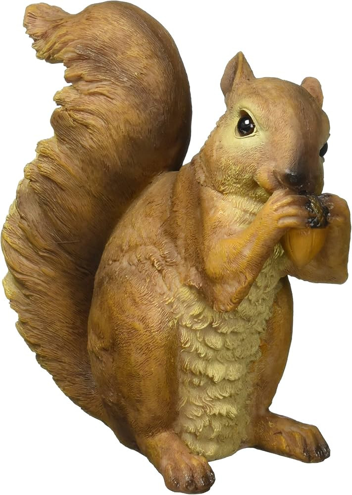 Design Toscano QM918873 Woodland Chomper and Scamper NIBBLING Squirrel Garden Statue, 7", Multico... | Amazon (US)