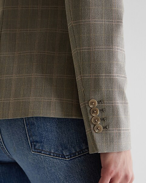 Editor Plaid 24" Blazer | Express