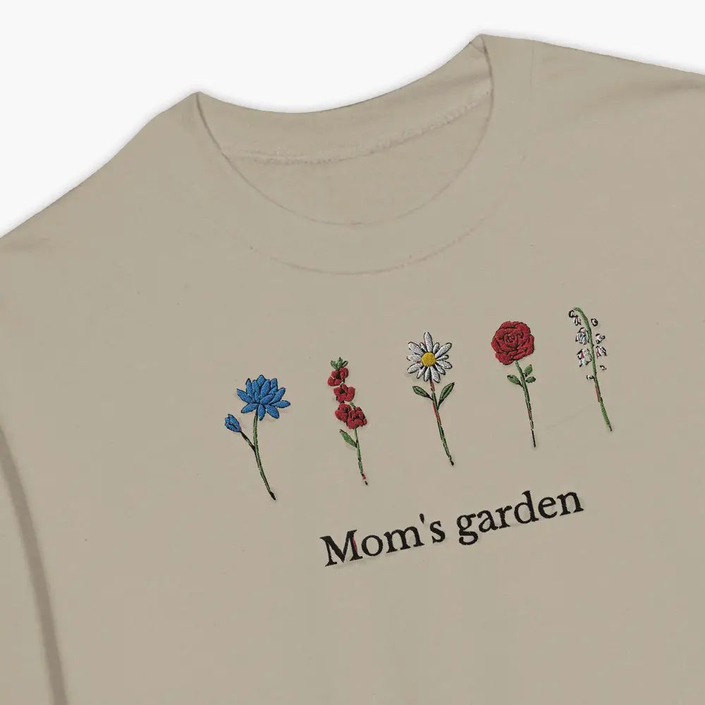 Moms Garden - Custom Birth Flower Embroidered Crewneck Sweatshirt | Lime & Lou (US)