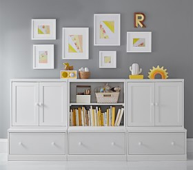 Cameron Cabinet &amp; Bookshelf Wall Storage System | Pottery Barn Kids