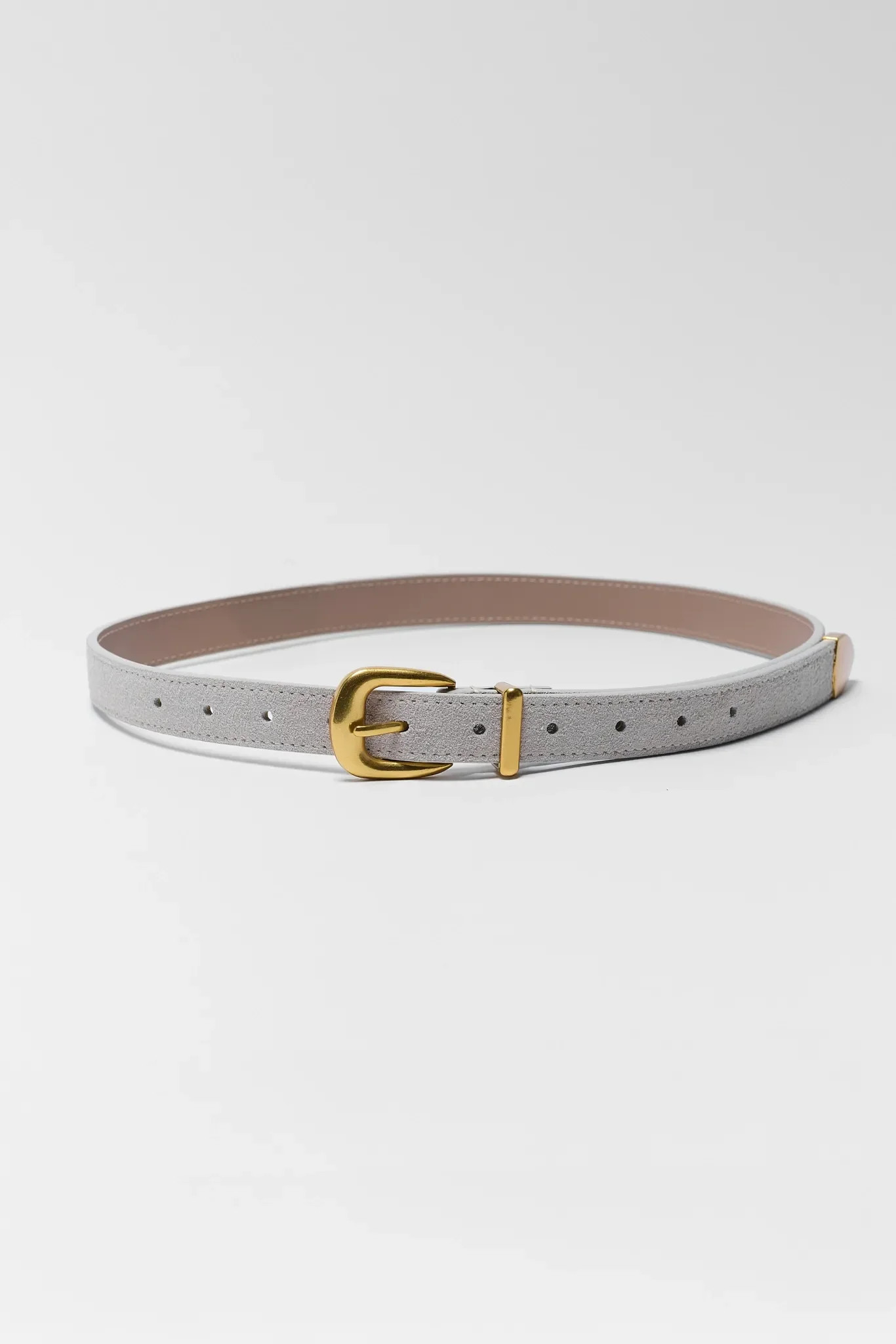 Samantha Tan Faux Micro Suede Belt | Avara