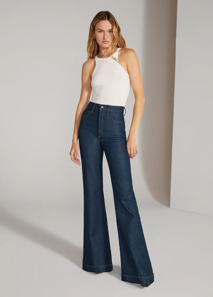 THE VALENTINA SUPER HIGH RISE FLARE | Favorite Daughter