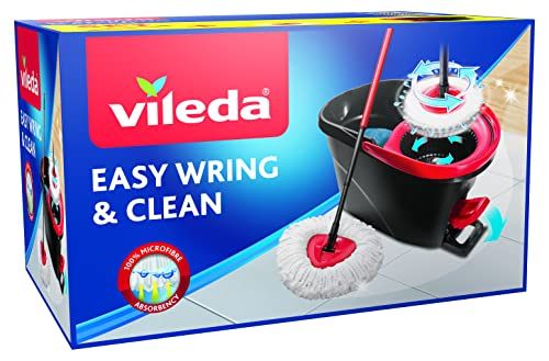 Vileda Easy Wring and Clean Microfibre Mop and Bucket with Power Spin Wringer : Health & Household | Amazon (US)