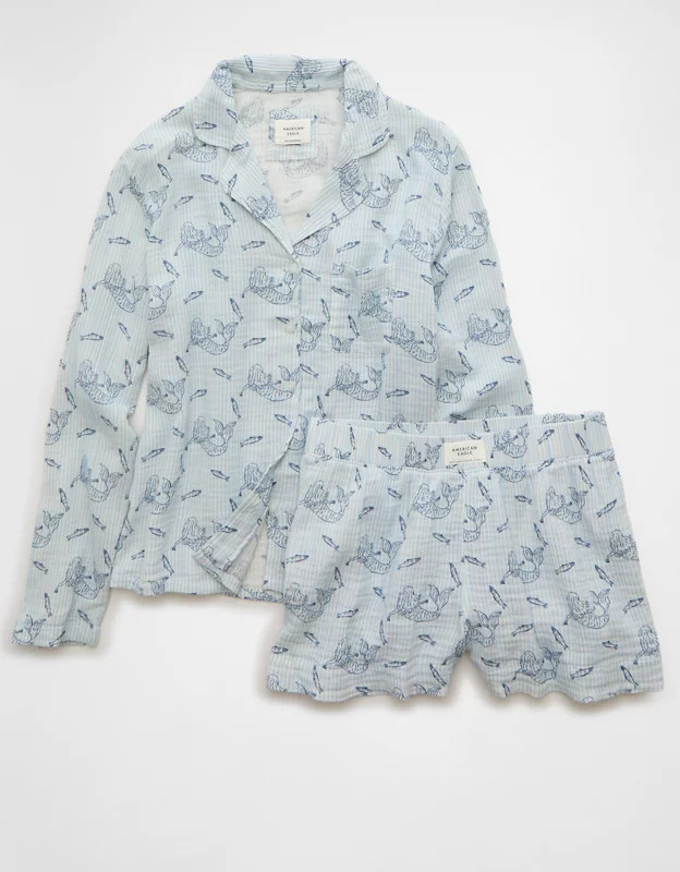 AE Cotton Gauze PJ Set | American Eagle Outfitters (US & CA)