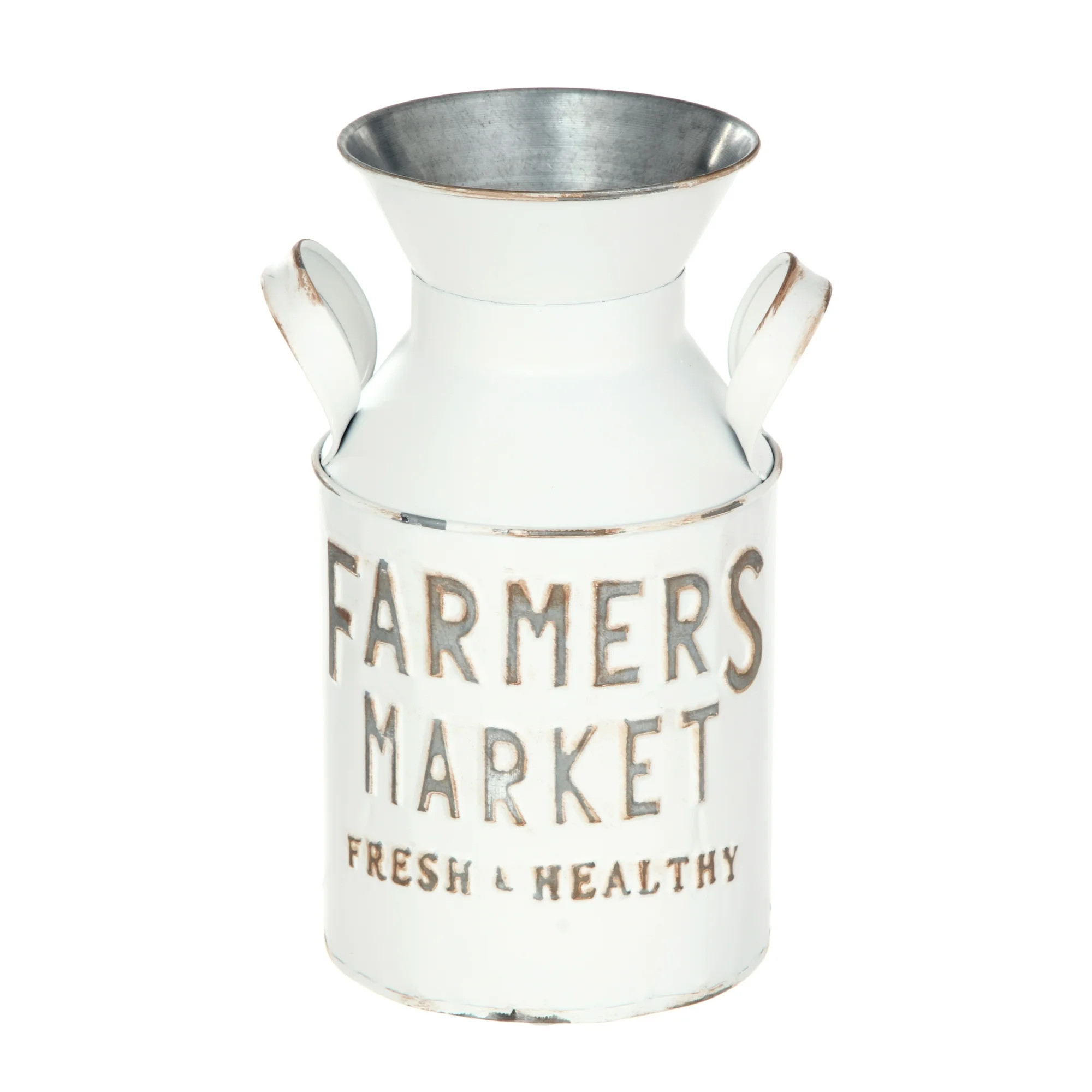 Homezone Farmers Market Milk Jug Decor, White - Walmart.com | Walmart (US)