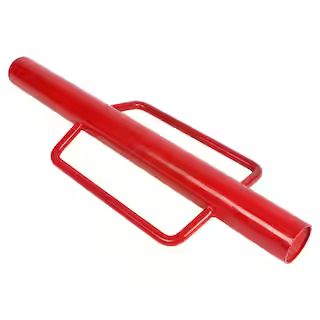 10 in. x 24 in. Red Metal Heavy Duty T Post Driver | The Home Depot