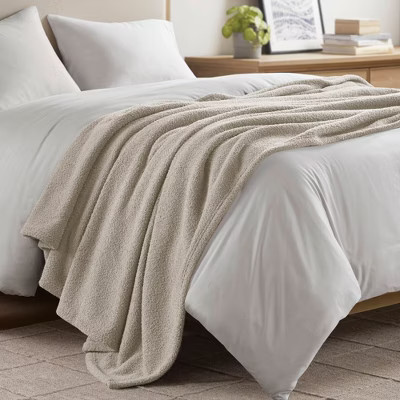 Feathersoft Buttery Feel Lightweight for All Seasons, Neutral Tone Throw in 100% Polyester, Taupe, Full/Queen | Target