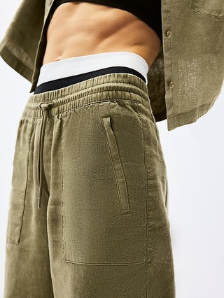 Retreat Linen High Rise Wide Leg Pant | Athleta | Athleta