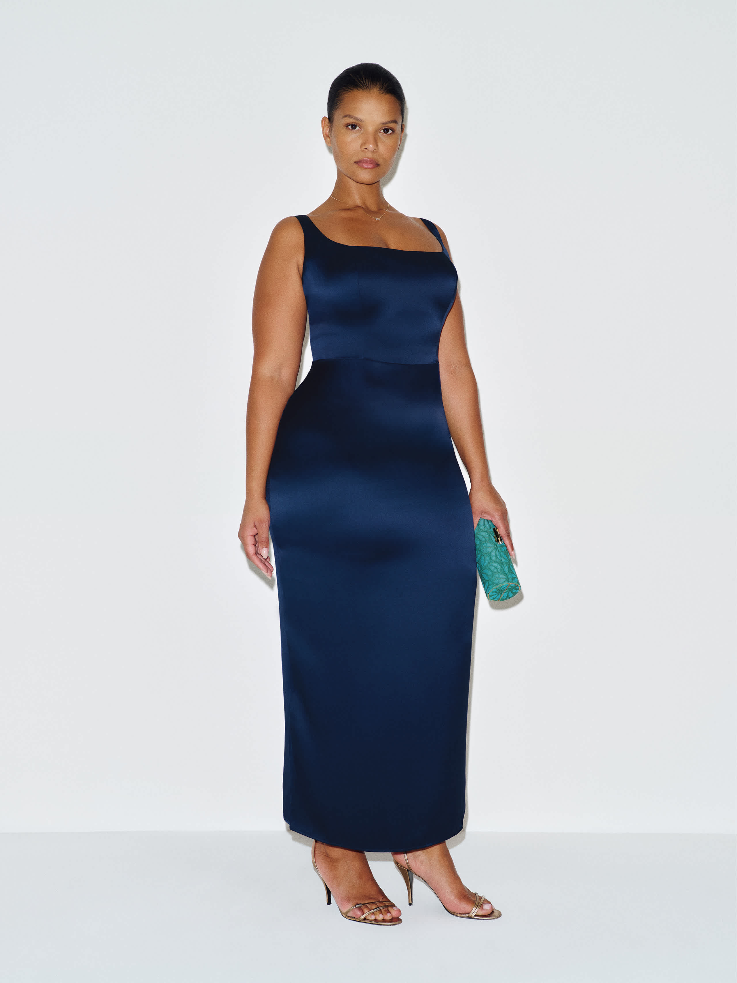 Reformation Ambre Silk Dress Es Blue 14 | Reformation (Global)