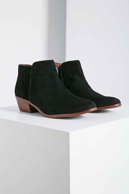Sam Edelman Petty Suede Ankle Boot,BLACK,10 | Urban Outfitters US