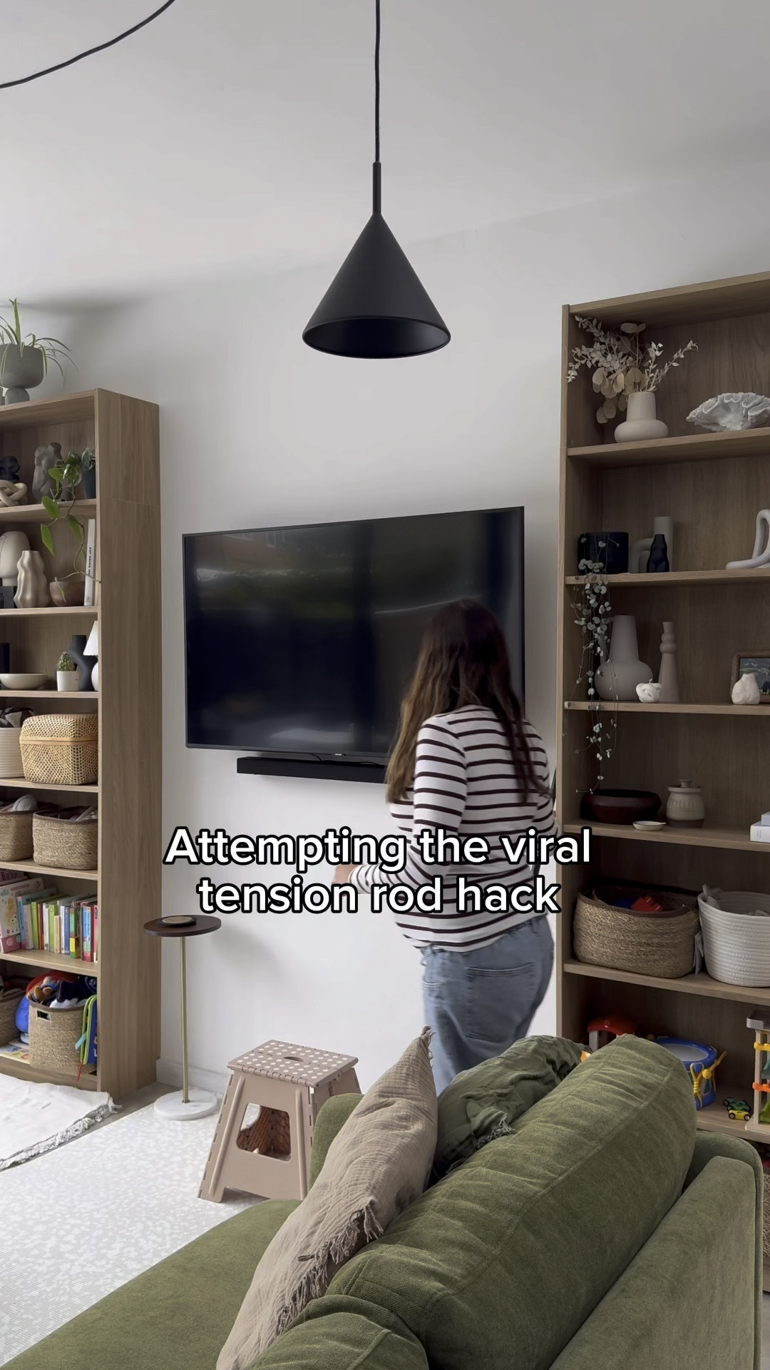 I’ve finally caved and had a go at the viral tension rod Christmas garland hack 🤎

I’ve decided to put the garland above the tv in between the Ikea Billy bookcases we have in our extension. I absolutely love how warm and cosy it’s started to make it feel in here! Such a great Christmas decoration to try and you could literally have it in a window, above door or an open plan space! 

You can get so many different size tension rods, so you are bound to find one to suit the width you need. The one I used fits up to 1.8m and was a real bargain! 

Make sure you LIKE this post and comment GARLAND and I’ll send you a direct link with all the items I used to create this Christmas garland 🤎

Don’t you just love the simplicity of this garland with the burnt orange velvet bows? 🎀

#christmasgarland #tensionrod #christmasdecor #christmasdecorations #xmasdecorations #christmasgarland #christmashomedecor 

#LTKhome #LTKuk