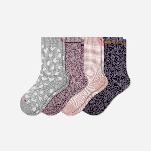 Youth Valentine's Day Calf Sock 4-Pack | Bombas