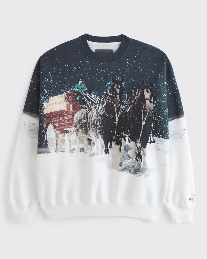 Budweiser Graphic Crew Sweatshirt | Abercrombie & Fitch (US)
