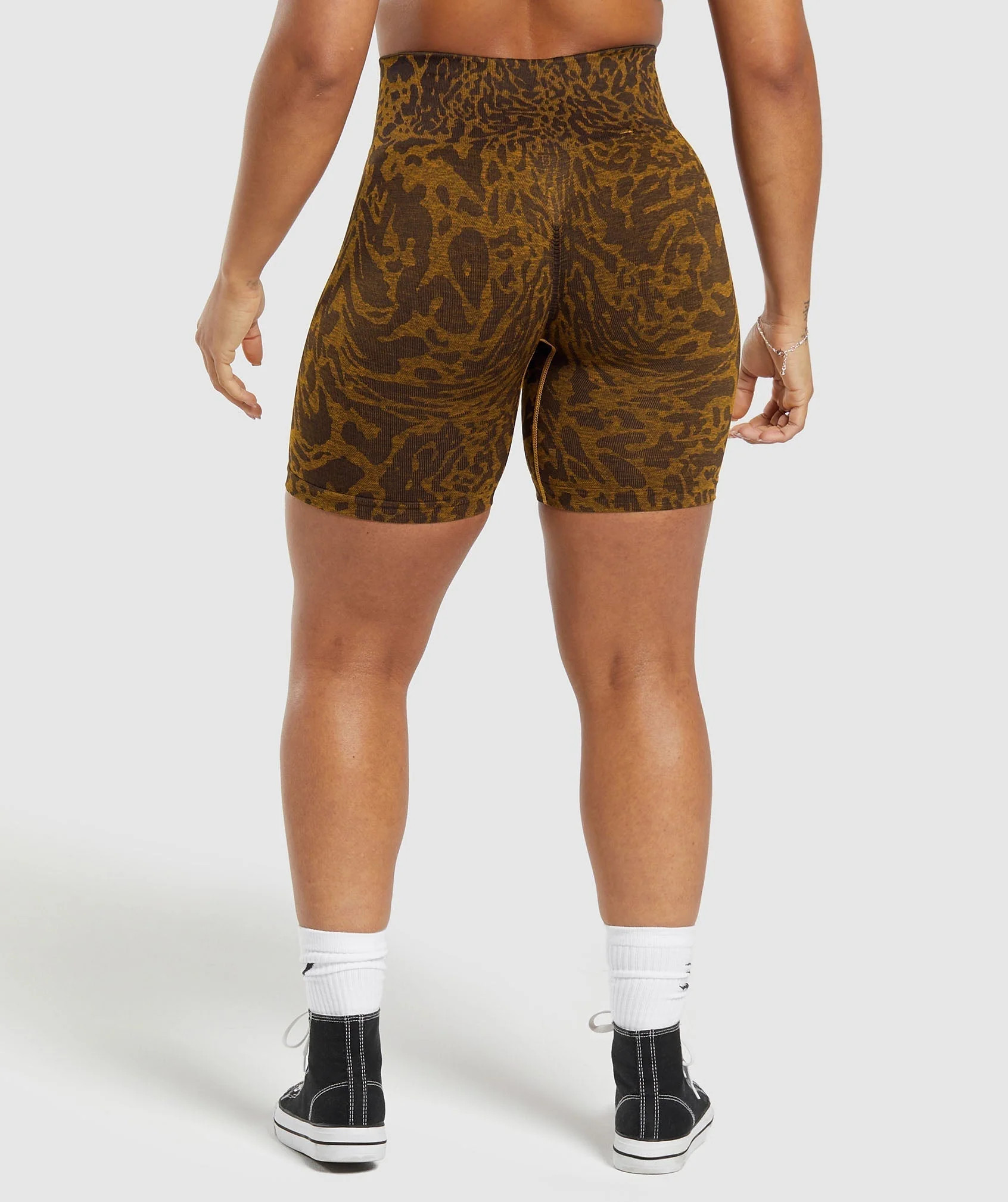 Gymshark Adapt Safari Tight Shorts - Archive Brown/Burnt Yellow | Gymshark US