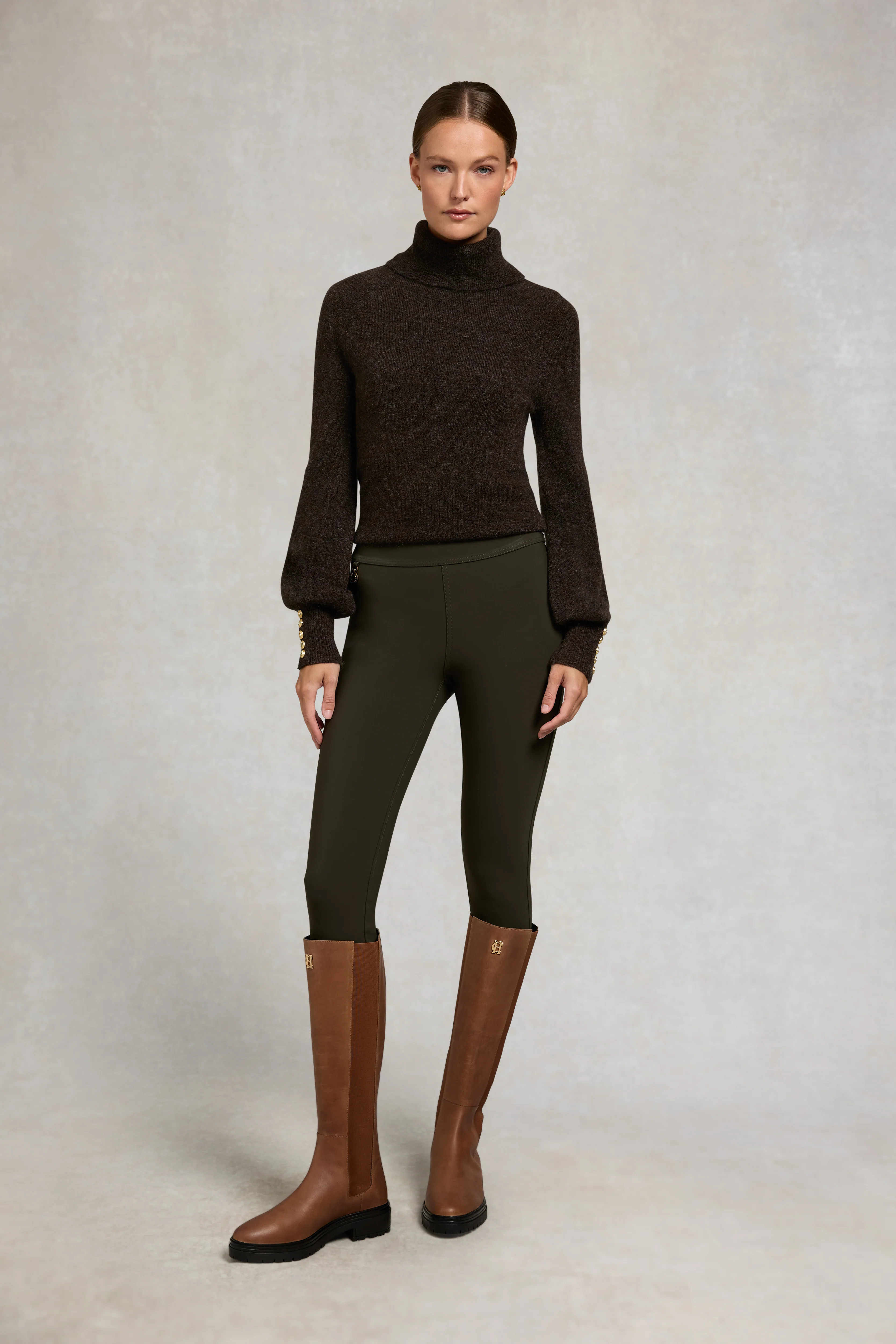 Contour Legging (Dark Olive) | Holland Cooper