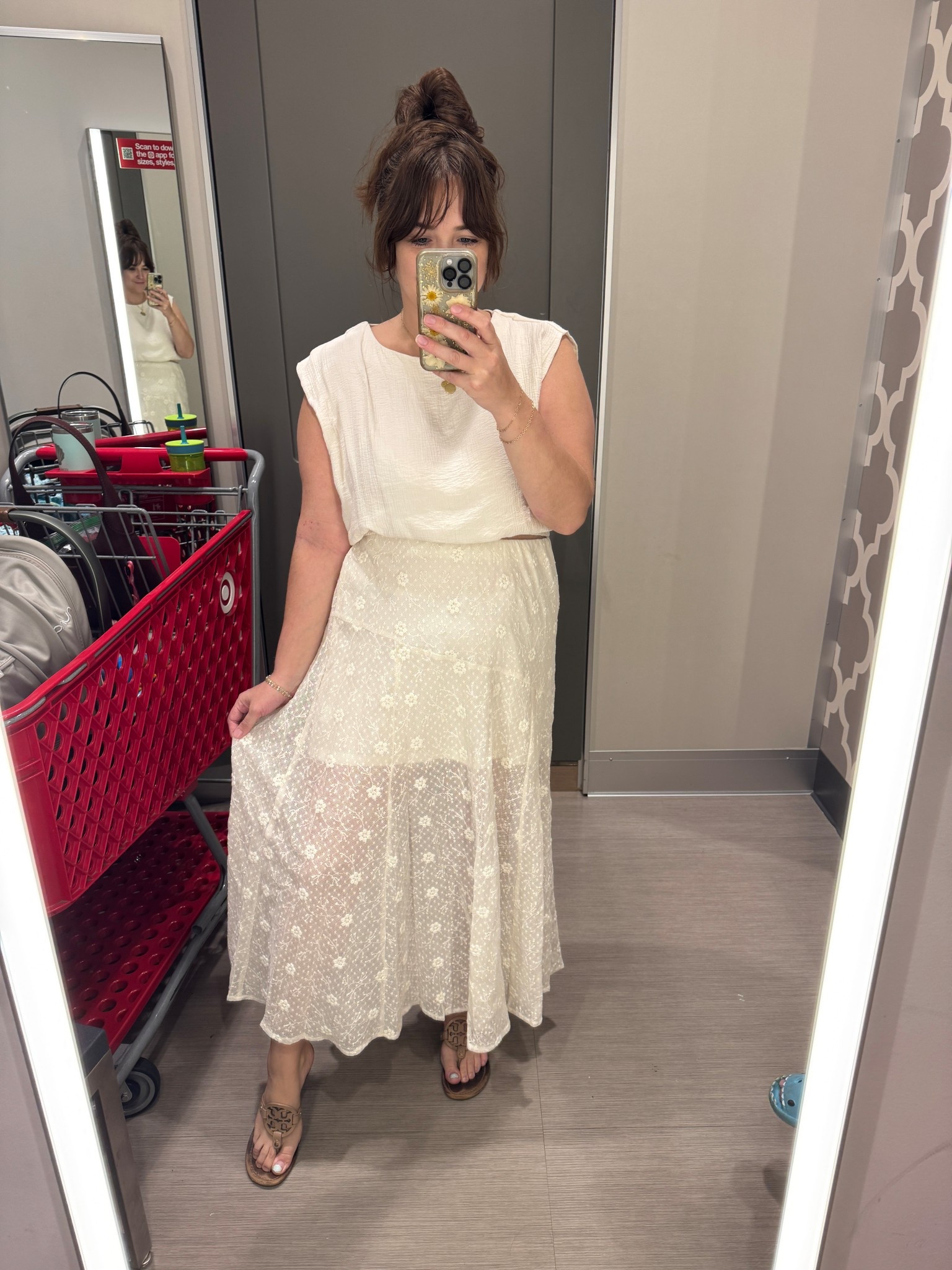 WOW! This lace skirt from target is stunning for fall. I’m wearing a large and it’s true to size! Beautiful for fall family photos or a fall outfit 

The gauze top I’m wearing an XL. 

#LTKFindsUnder50 #LTKMidsize #LTKSeasonal