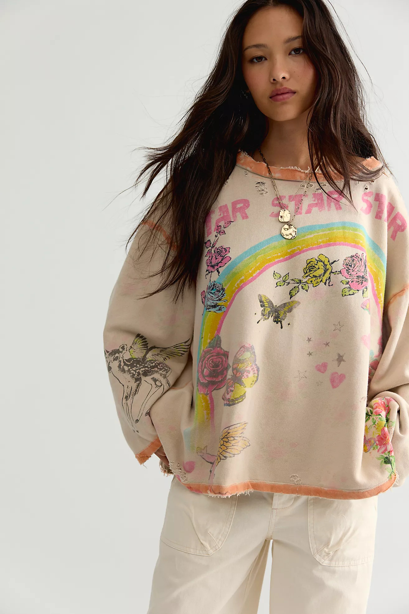 Magnolia Pearl Star Wild And Free Sweatshirt | Free People (Global - UK&FR Excluded)