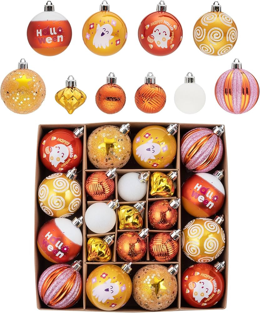 DecorbyHannah Halloween Ornaments Decorations, 21ct Trick or Treat Halloween Tree Decorations Ind... | Amazon (US)
