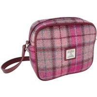 Harris Tweed Plaid Small Shoulder Bag Cross Body Purse - Pink | Etsy (US)