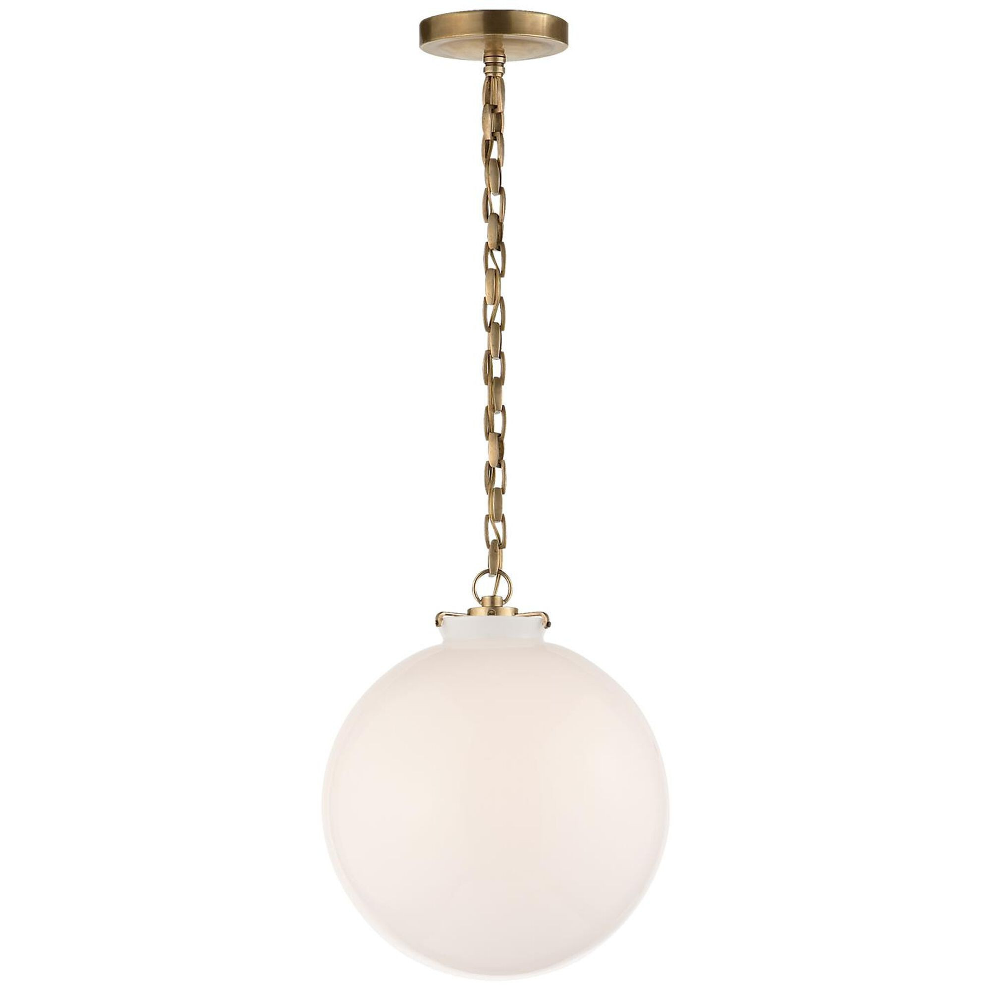 Visual Comfort Signature Collection Thomas O'Brien Katie 12 Inch Mini Pendant | 1800 Lighting