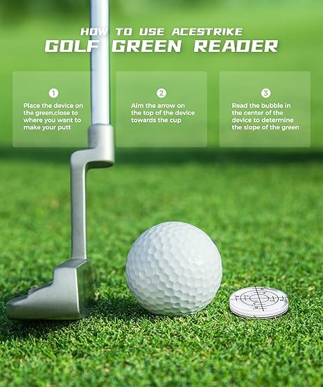 Golf Ball Marker with Hat Clips, Golf Ball Marker 2Park with High Precision Horizontal Bubble, Pu... | Amazon (US)