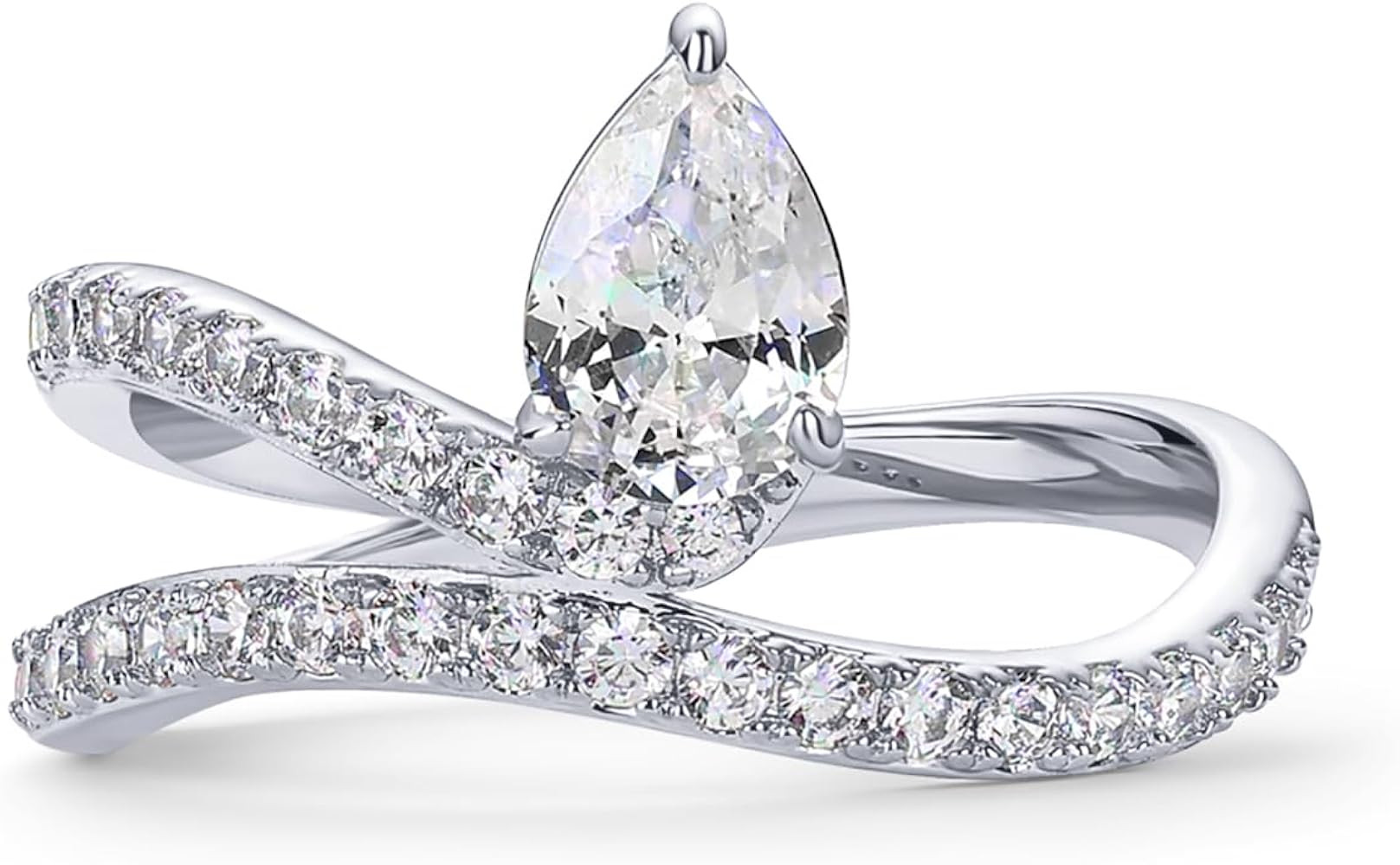 PAVOI 14K Gold Plated Premium Cubic Zirconia Square Solitaire Engagement Ring for Women - Unique ... | Amazon (US)