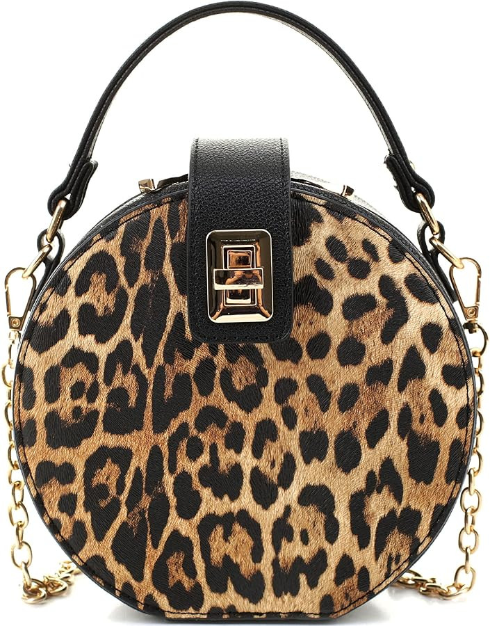 Medium Top-Handle Bow Quilted Neon Checker Vegan Leather Round Satchel Crossbody | Amazon (US)