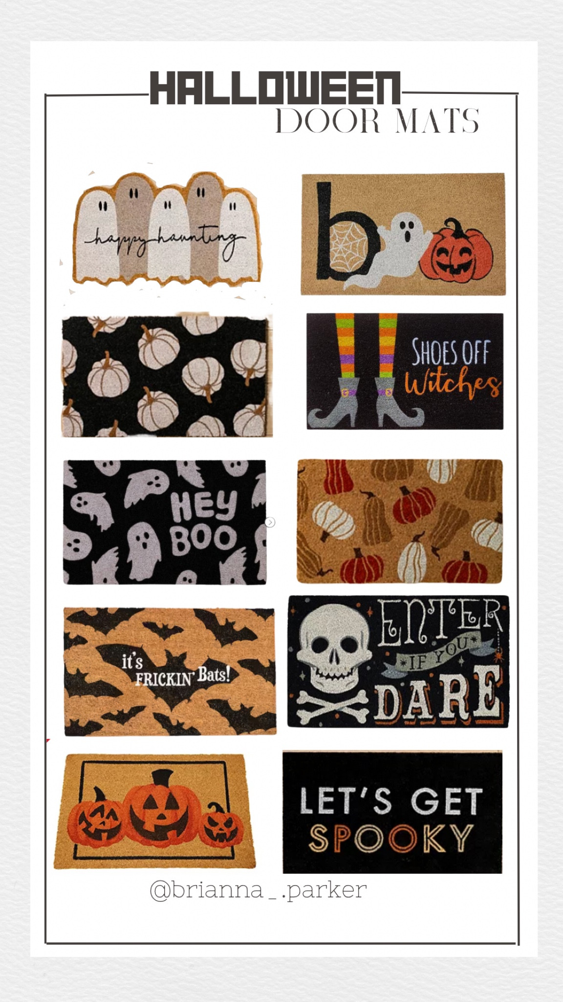 Halloween Door Mats 
Halloween Decor | Halloween Outdoor Decor | Fall Decor | Pumpkin Decor | Ghost Decor 

#LTKHalloween #LTKhome #LTKSeasonal