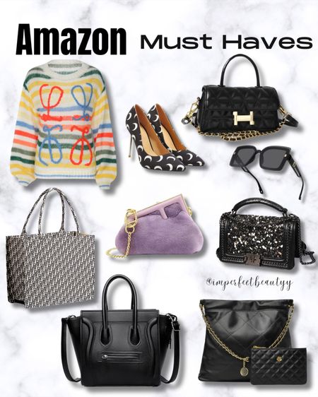 Amazon Designer Inspired Finds

Loewe sweater, Hermes bag, marine Serra heels, Chanel Crystal Le Boy Bag, Dior Tote, Double Handle Bags, Crossbody Bags, Dior Sunglasses, Celine Tote, Fuzzy Bag, Fendi Crossbody Bag, Amazon purses, gifts for her

#LTKshoecrush #LTKstyletip #LTKitbag
