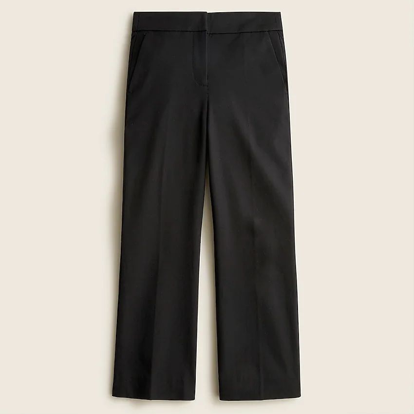 J.Crew: Hayden Kickout Crop Pant In Bi-stretch Cotton For Women | J.Crew US