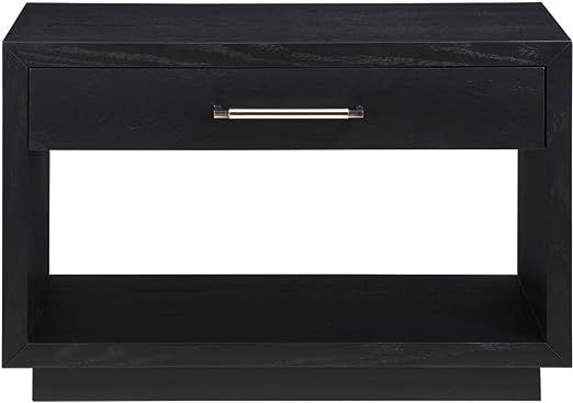 Meridian Furniture Avery Collection Modern | Contemporary Nightstand, 32" W x 18" D x 21" H, Blac... | Amazon (US)