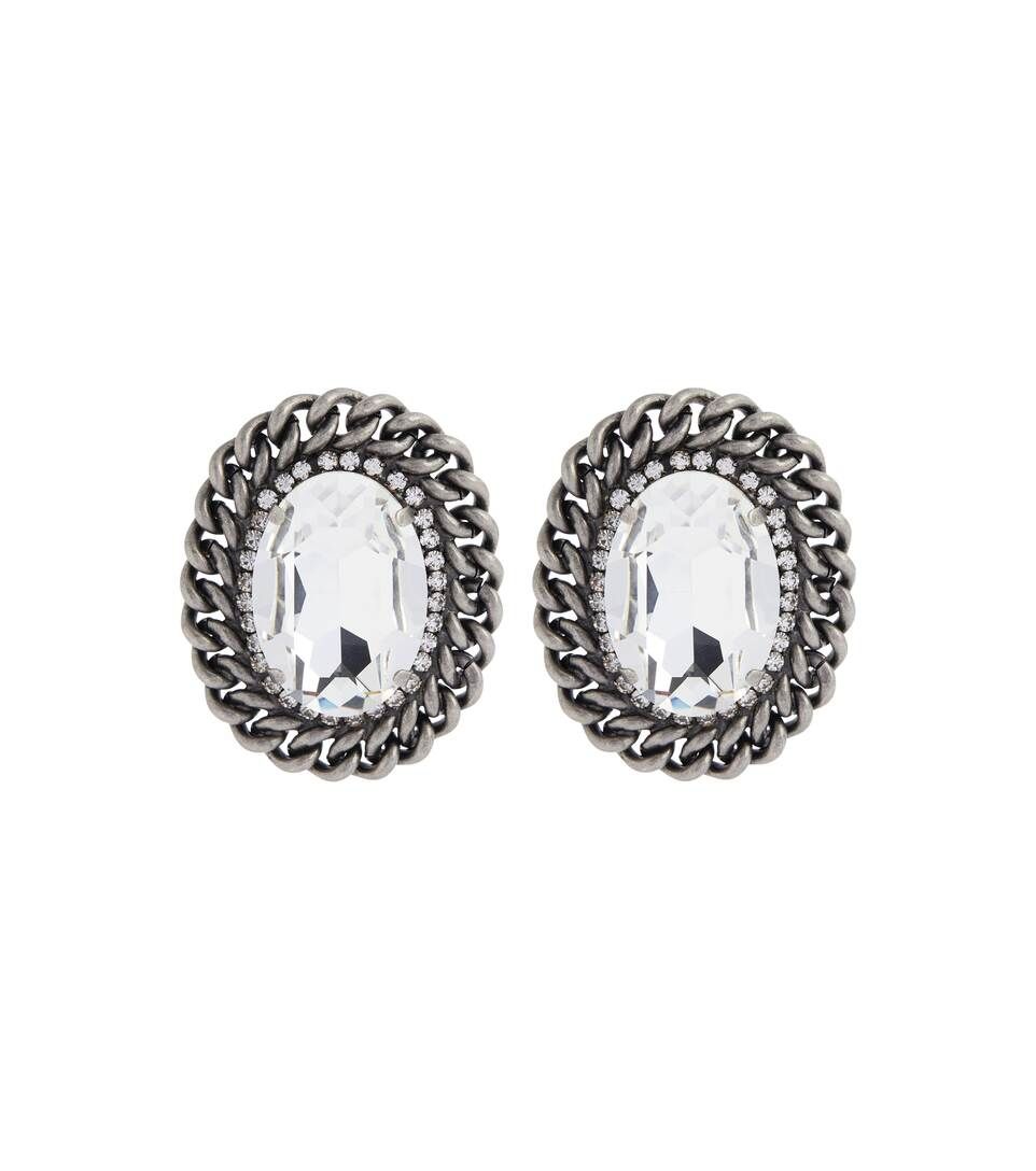 Crystal clip-on earrings | Mytheresa (US/CA)