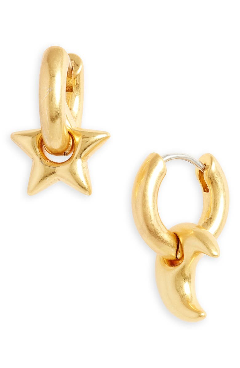 Chunky Star and Moon Huggie Hoop Earrings | Nordstrom