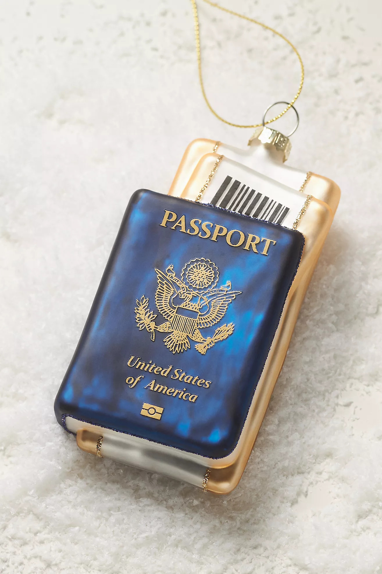 Travel Passport Glass Ornament | Anthropologie (US)