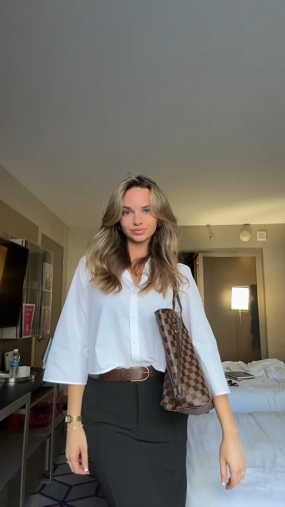 Work outfit today 💼

Top - Small
Skirt - Small
Belt - Small

#LTKWorkwear #LTKTravel #LTKNYFW