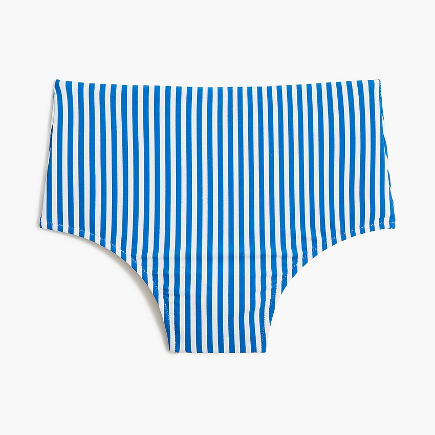 Factory: Striped High-waisted Bikini Bottom For Women | J.Crew Factory