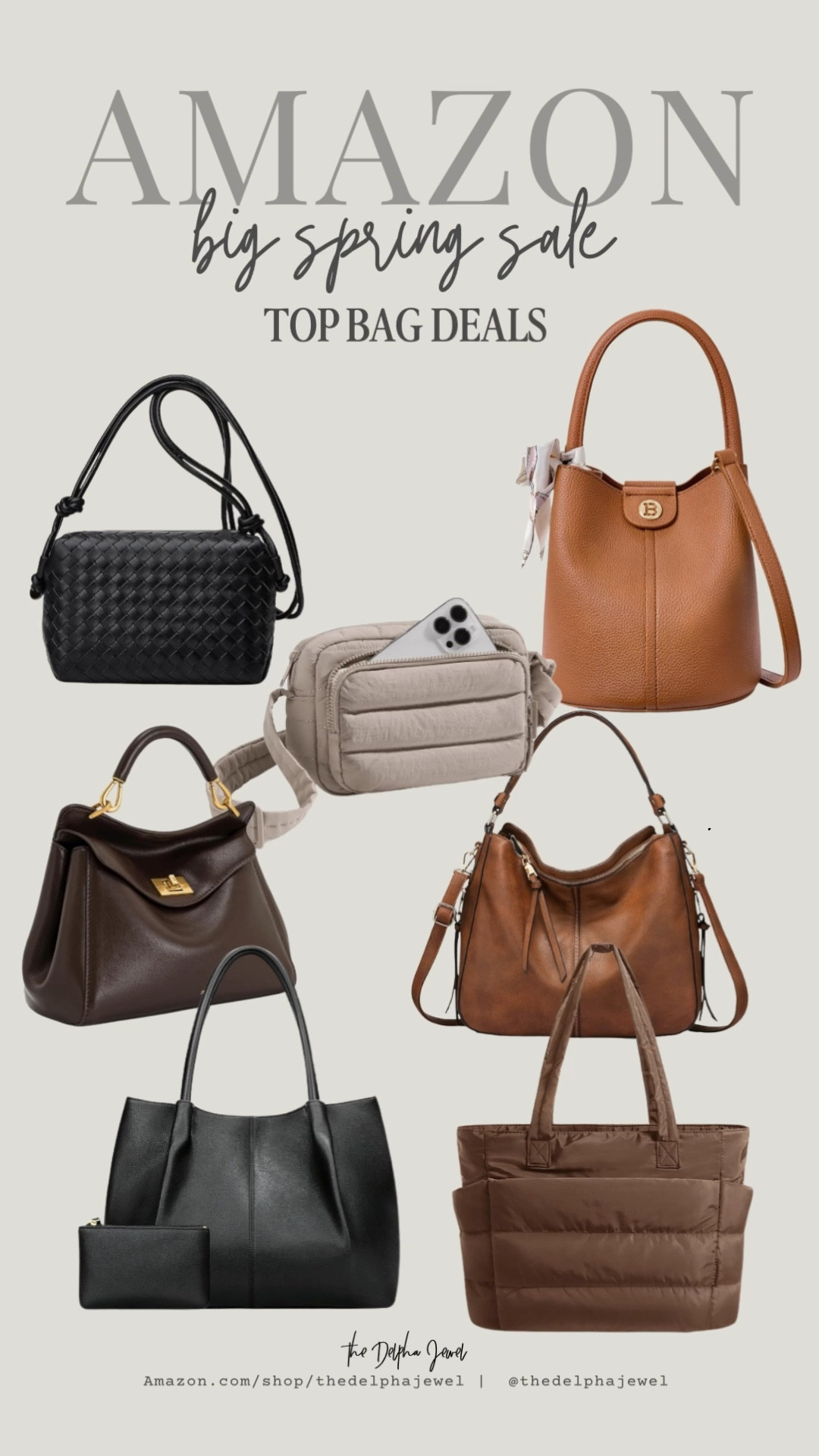 🚨 Up to 47% off some of my favorite Amazon bags during the big spring sale! 

Crossbody puffer bag, JW PEI Lucia hangbag, look for less designer inspired bucket bag, vegan leather shoulder bag

#LTKOver40 #LTKSaleAlert #LTKootd