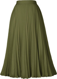 Click for more info about Kate Kasin Women's High Waist Pleated A-Line Swing Skirt KK659