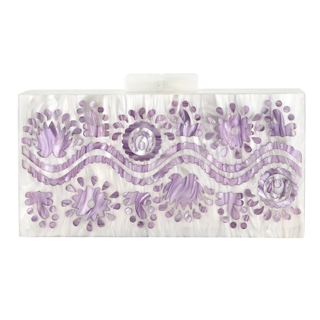 Tahiti Clutch in Lavender | Over The Moon