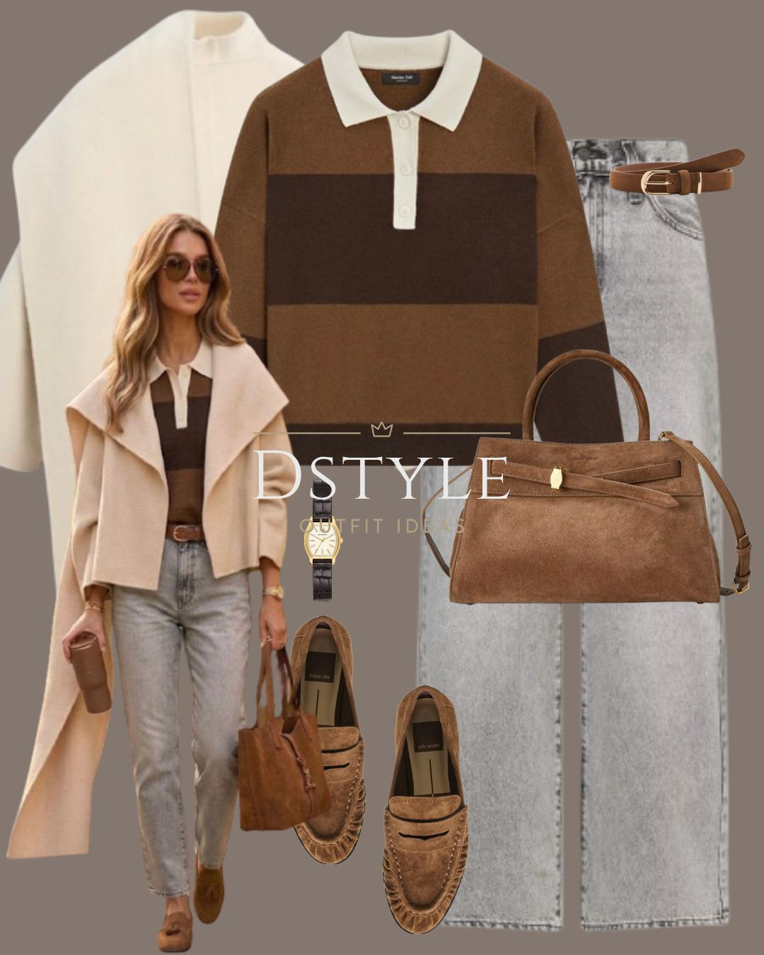 Minimalist autumn tones 🍁 Warm brown collared sweater paired with grey denim and suede loafers.

#CozyOutfit #AutumnStyle #SweaterSeason #CasualChic

#LTKootd #LTKWorkwear