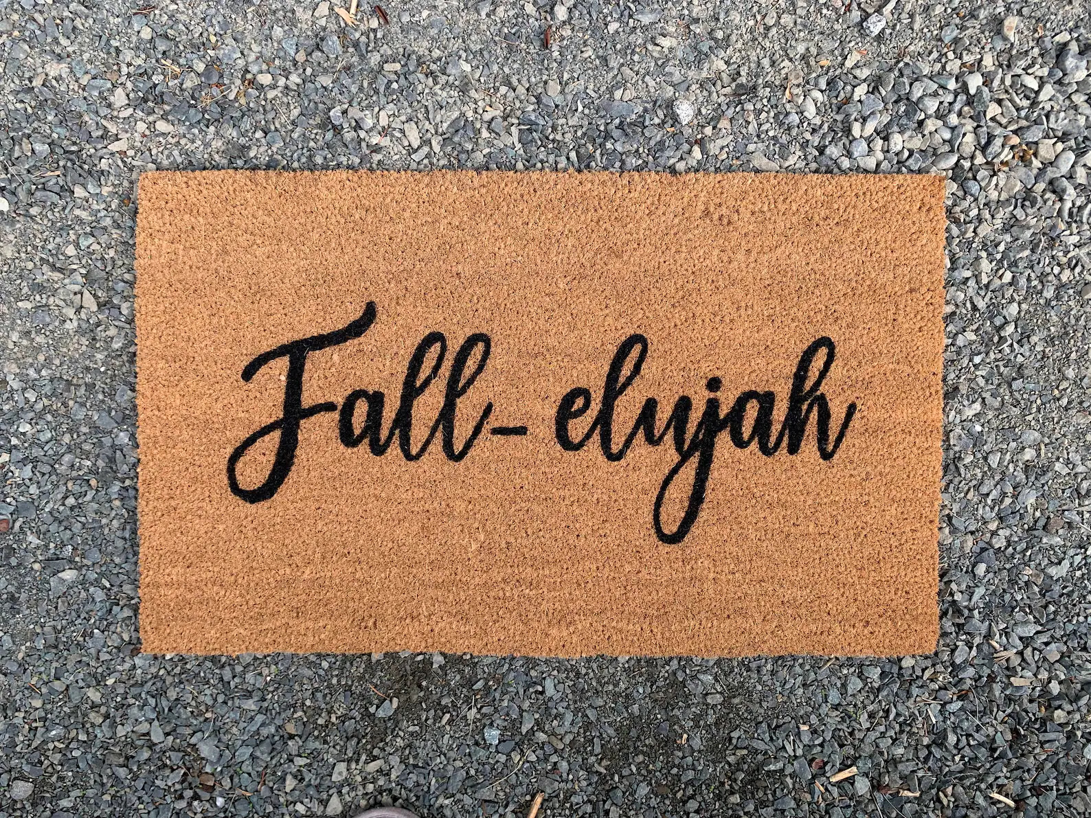 Fallelujah Coir Doormat: Hand-painted Welcome Mat - Etsy | Etsy (US)