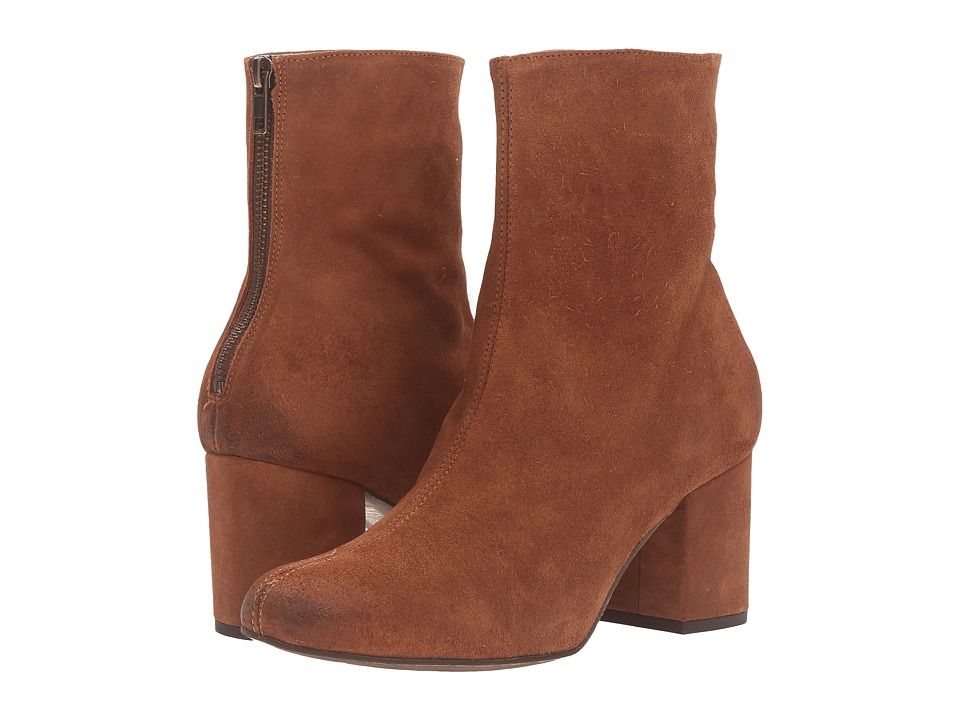 Free People - Cecile Ankle Boot (Brown) Women's Pull-on Boots | Zappos
