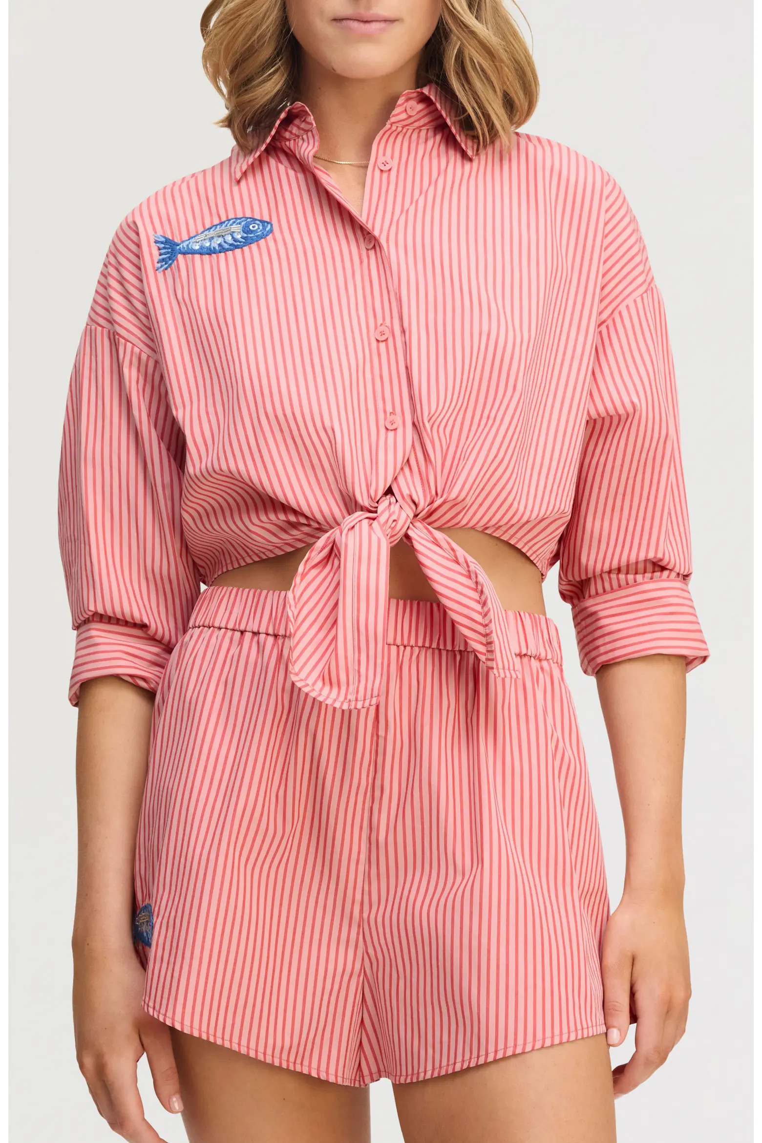 Stripe Cotton Button-Up Shirt (Women) | Nordstrom | Nordstrom